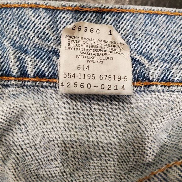 Levi's 560 Orange Tab 33x32 - Picture 3 of 6